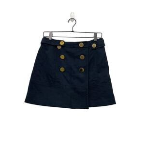 Boston Proper Navy Mini Skirt